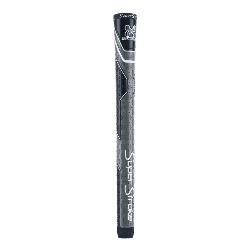 Super Stroke SuperStroke Traxion Tour Golf Club Grip, Standard, Advanced Surface Texture Improves Feedback and Tackiness and Even Hand Pressure, Black/Gray - Image 1